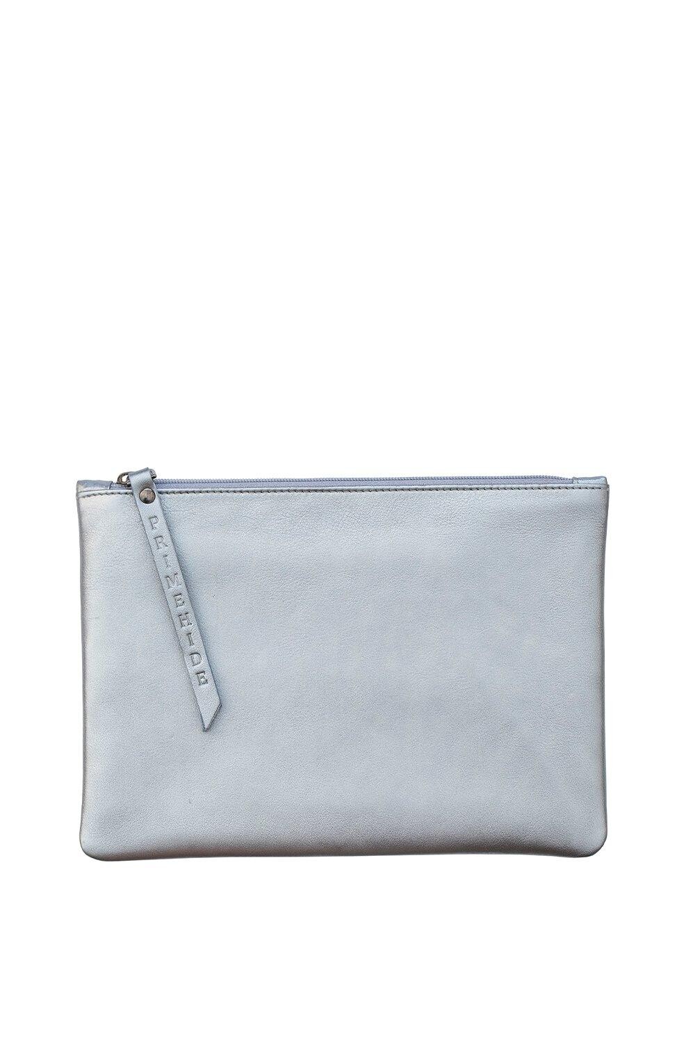 Кожаный клатч большого размера на молнии «Косметик» PRIMEHIDE, серебро
Кожаный клатч большого размера на молнии «Косметик» PRIMEHIDE, серебро