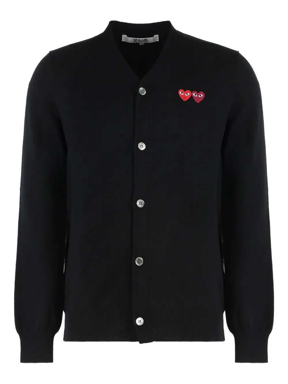 Кардиган из шерсти с вышитым логотипом Comme Des Garçons Play, черный
Кардиган из шерсти с вышитым логотипом Comme Des Garçons Play, черный