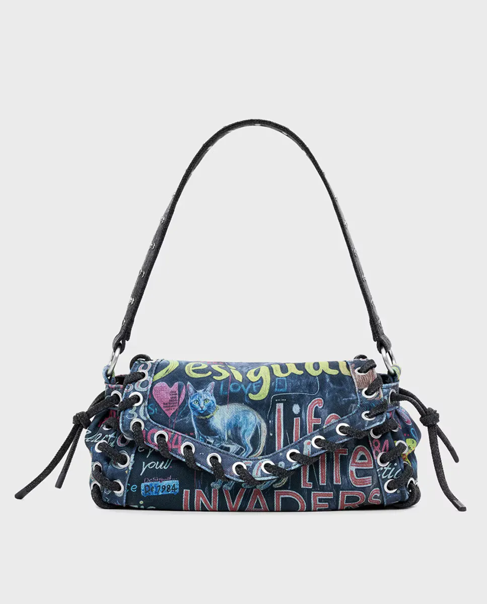 Большая сумка для граффити Desigual, мультиколор
Большая сумка для граффити Desigual, мультиколор