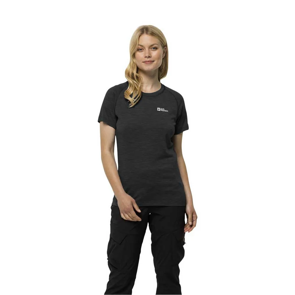 Футболка с коротким рукавом Jack Wolfskin Kammweg, черный
Футболка с коротким рукавом Jack Wolfskin Kammweg, черный