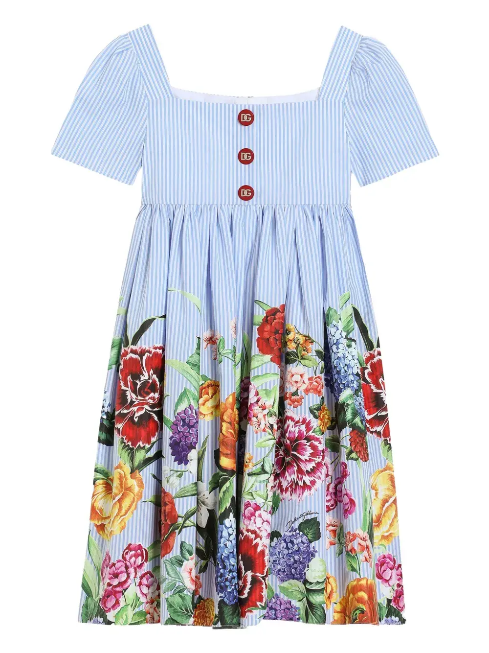 Платье в полоску Dolce & Gabbana Kids, синий
Платье в полоску Dolce & Gabbana Kids, синий