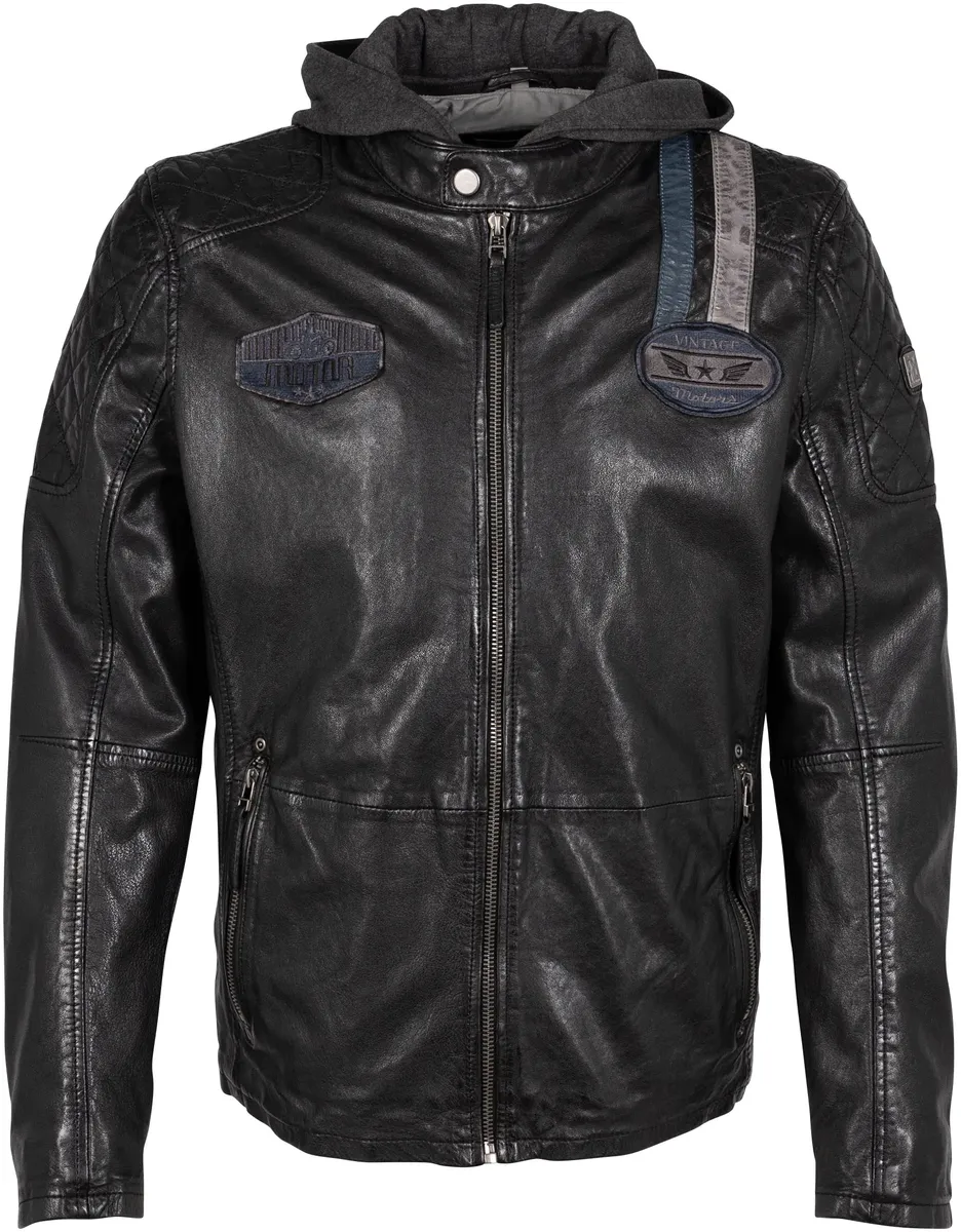 Цыганская кожаная куртка "GMTinon", с капюшоном, с капюшоном, значки, молния Gipsy, цвет Black Ii
Цыганская кожаная куртка "GMTinon", с капюшоном, с капюшоном, значки, молния Gipsy, цвет Black Ii