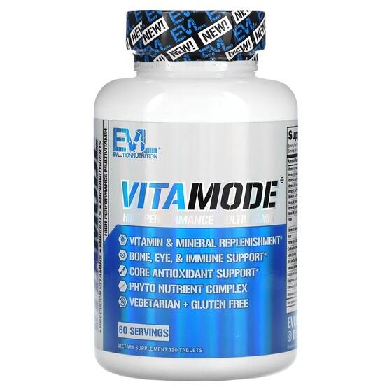 Мультивитамины высокоэффективные EVLution Nutrition VitaMode, 120 таблеток
Мультивитамины высокоэффективные EVLution Nutrition VitaMode, 120 таблеток