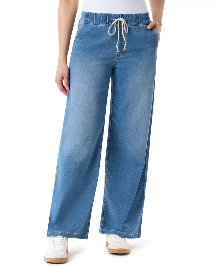 Женские трикотажные джинсы прямого кроя с завязками на кулиске Gloria Vanderbilt, синий
Женские трикотажные джинсы прямого кроя с завязками на кулиске Gloria Vanderbilt, синий