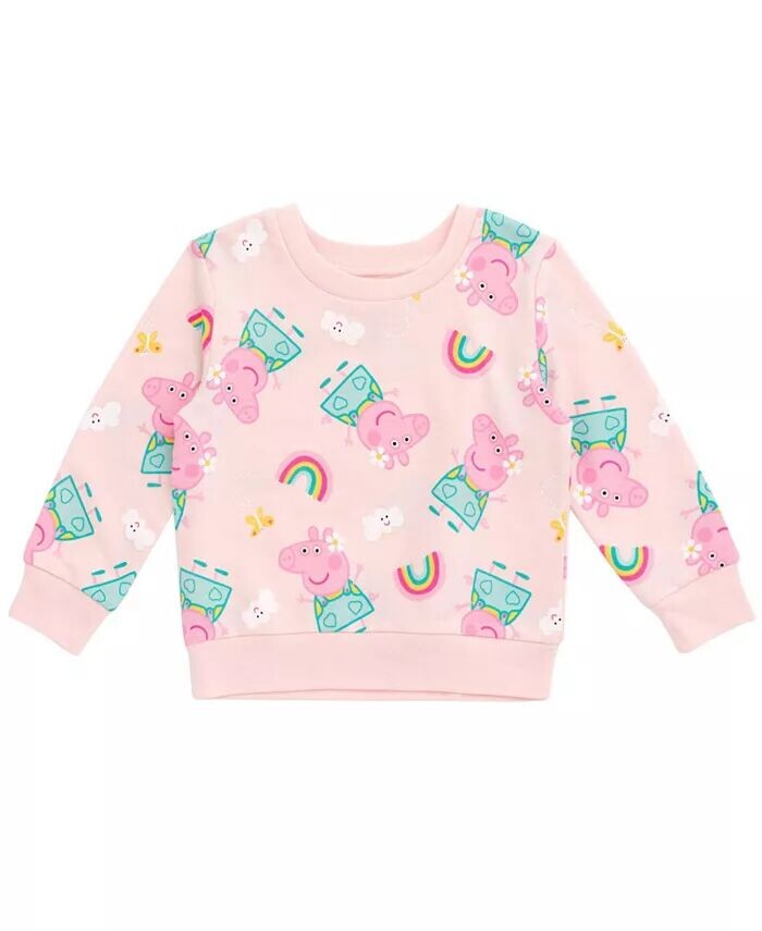 Толстовка из французской махровой ткани для девочек для малышей , Детская Peppa Pig, розовый
Толстовка из французской махровой ткани для девочек для малышей , Детская Peppa Pig, розовый