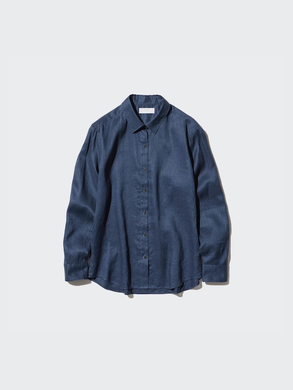 Рубашка из 100% премиального льна Uniqlo, 69 navy
Рубашка из 100% премиального льна Uniqlo, 69 navy