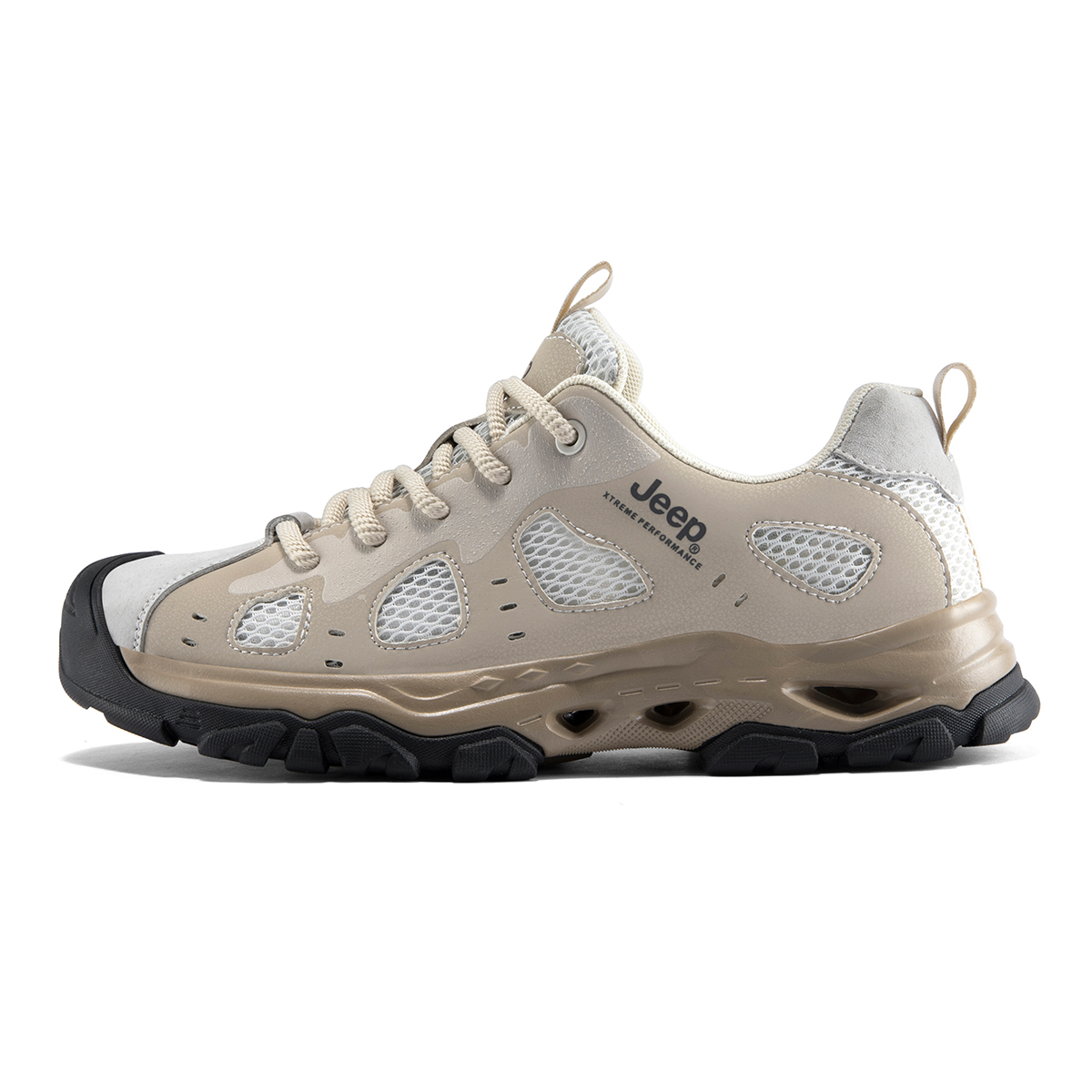 Jeep Мужские треккинговые туфли для речных походов бежевые, цвет Beige
Jeep Мужские треккинговые туфли для речных походов бежевые, цвет Beige