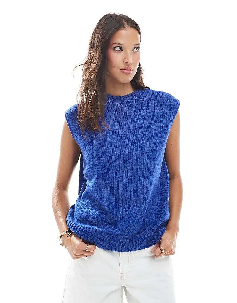 Свободный трикотажный топ с круглым вырезом ASOS DESIGN синего цвета
Свободный трикотажный топ с круглым вырезом ASOS DESIGN синего цвета