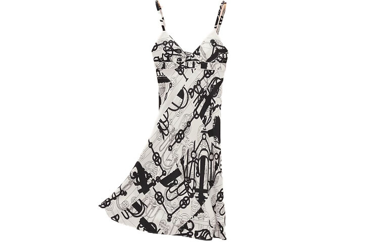 Платье женское Hermes без рукавов, белый / черный
Платье женское Hermes без рукавов, белый / черный