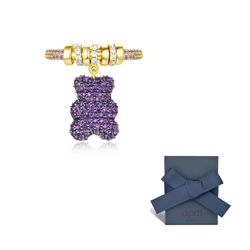 Apm Monaco Кольцо с покрытием из золота 18 карат для женщин в фиолетовом цвете
Apm Monaco Кольцо с покрытием из золота 18 карат для женщин в фиолетовом цвете