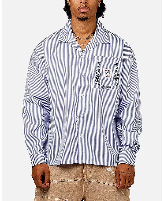 Мужская цветочная рубашка оверсайз на пуговицах CARRE, синий
Мужская цветочная рубашка оверсайз на пуговицах CARRE, синий