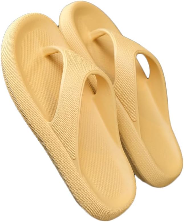 Сандалии-флип-флопы JadeRich Cloud с толстой подошвой, мягкие шлепанцы с амортизирующей подошвой, противоскользящие для ванной комнаты, унисекс, желтый
Сандалии-флип-флопы JadeRich Cloud с толстой подошвой, мягкие шлепанцы с амортизирующей подошвой, противоскользящие для ванной комнаты, унисекс, желтый