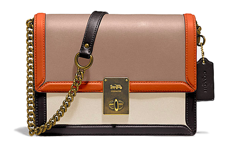 COACH Кожаная сумка Хаттон малая квадратная через плечо женская оранжевая коричневая бежевая разноцветная 
COACH Кожаная сумка Хаттон малая квадратная через плечо женская оранжевая коричневая бежевая разноцветная