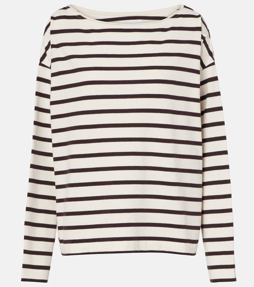 Полосатая хлопковая футболка Citizens of Humanity, Chocolate Stripe
Полосатая хлопковая футболка Citizens of Humanity, Chocolate Stripe