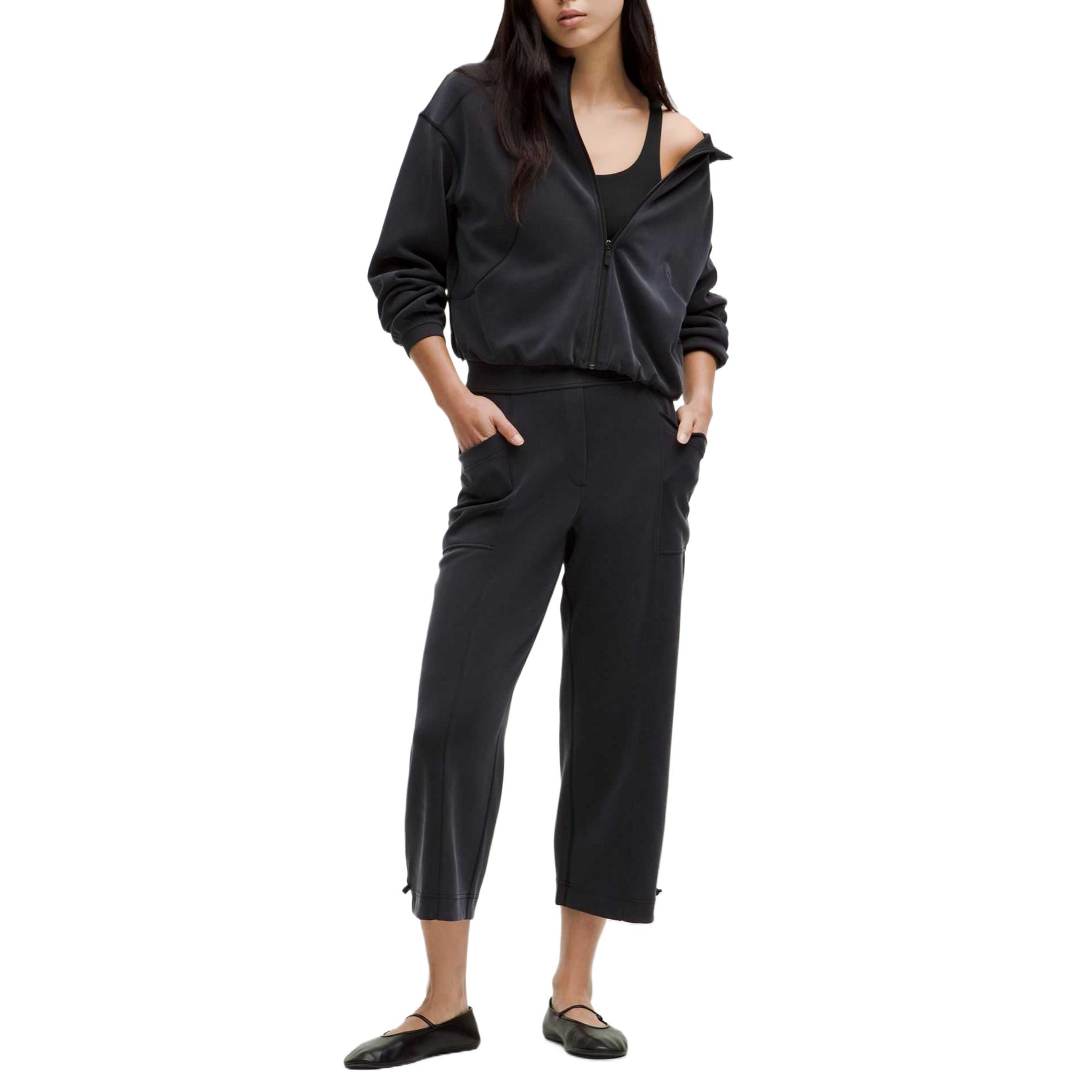 Мягкие стрейчевые повседневные брюки для женщин Lululemon, черный
Мягкие стрейчевые повседневные брюки для женщин Lululemon, черный