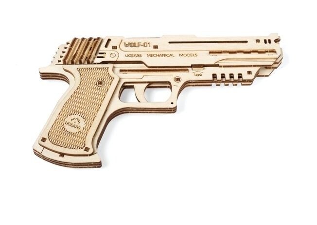 UGears, механическая складная модель, пистолет Вольф-01
UGears, механическая складная модель, пистолет Вольф-01
