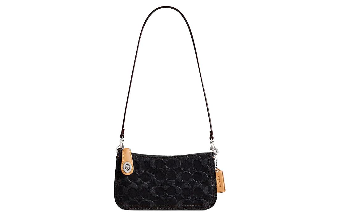 COACH Тканевая сумка через плечо малая женская черная
COACH Тканевая сумка через плечо малая женская черная