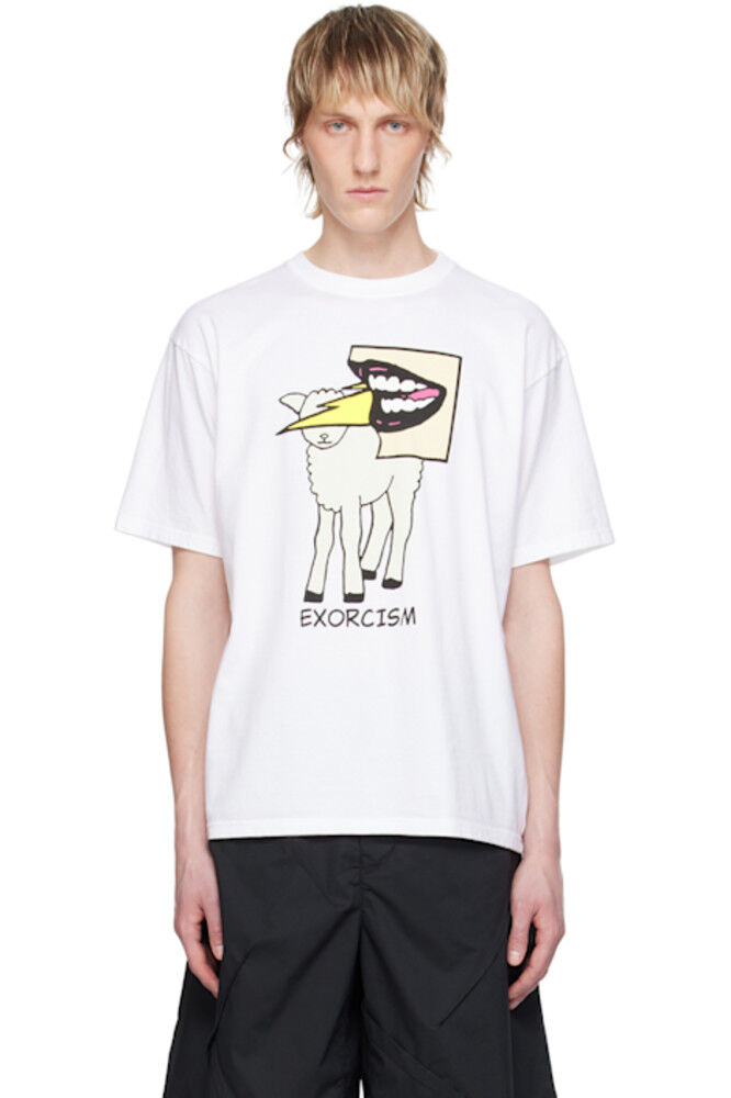 Белая футболка с рисунком UNDERCOVER
Белая футболка с рисунком UNDERCOVER