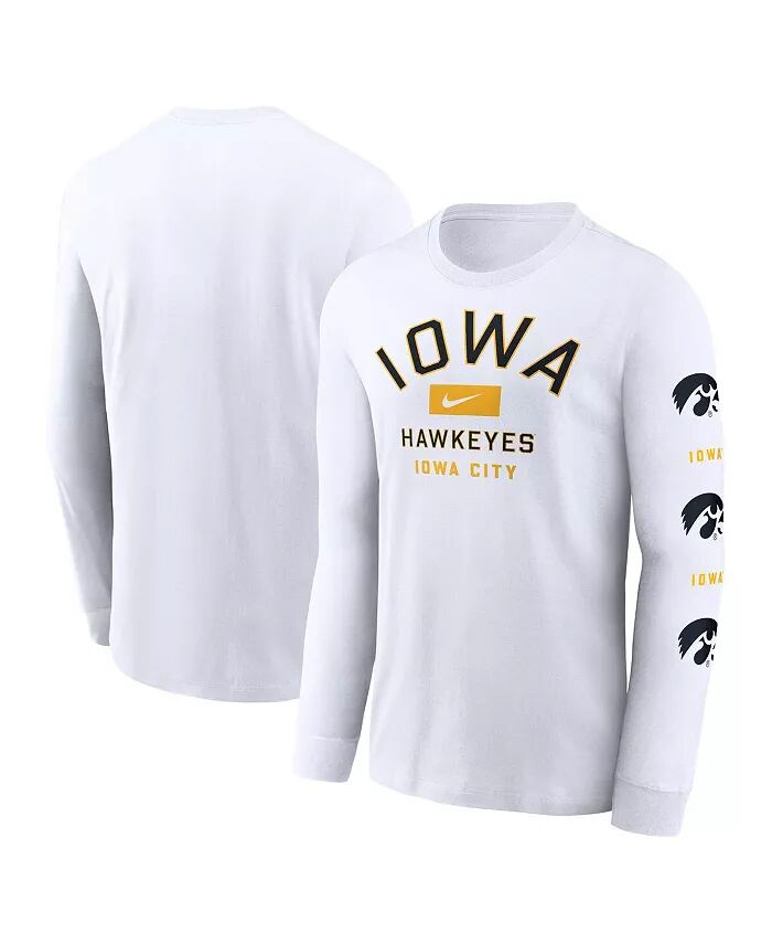 Мужская белая футболка с длинным рукавом Iowa Hawkeyes Primetime Classic Location Nike
Мужская белая футболка с длинным рукавом Iowa Hawkeyes Primetime Classic Location Nike