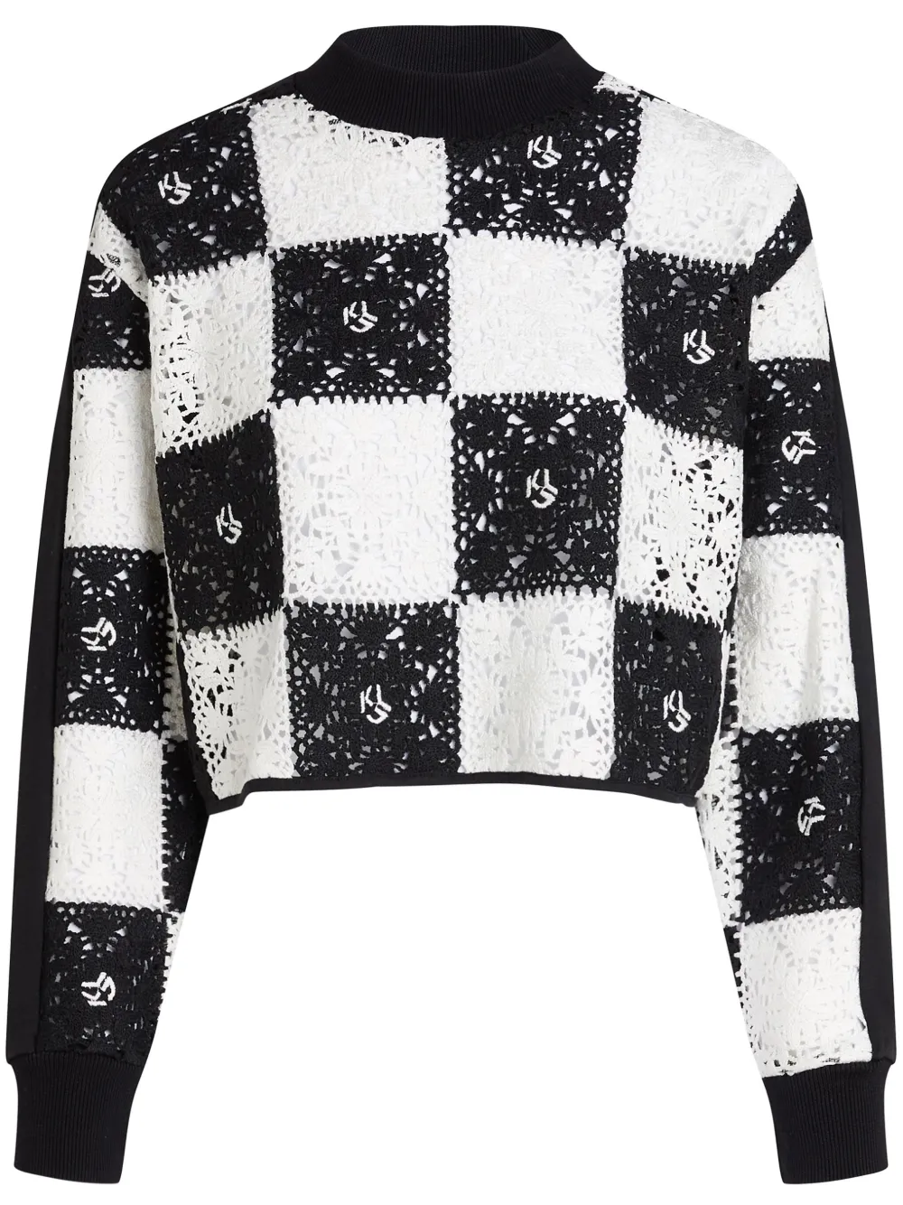 Укороченный свитер в технике кроше Karl Lagerfeld Jeans, белый
Укороченный свитер в технике кроше Karl Lagerfeld Jeans, белый