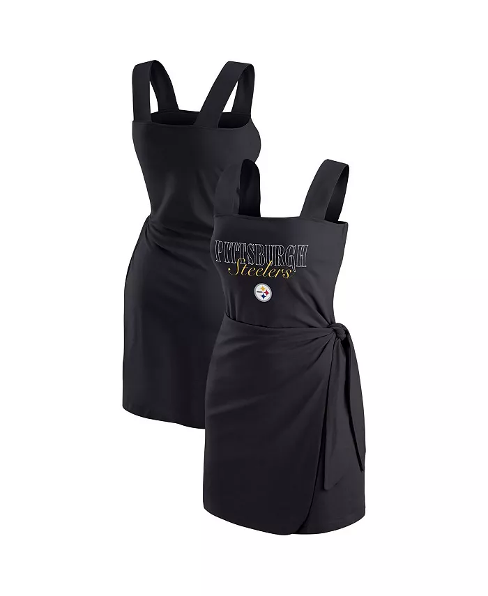 Женское черное платье-халат Pittsburgh Steelers WEAR by Erin Andrews
Женское черное платье-халат Pittsburgh Steelers WEAR by Erin Andrews