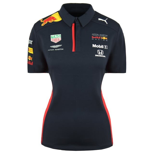 Женская рубашка-поло Aston Martin Red Bull Racing Team F1 762888 01 Puma, синий 
Женская рубашка-поло Aston Martin Red Bull Racing Team F1 762888 01 Puma, синий