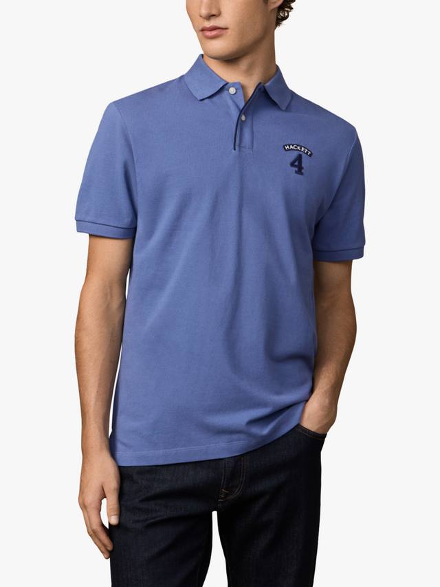 Короткий рукав хлопковая пике поло Hackett London, Eton Blue
Короткий рукав хлопковая пике поло Hackett London, Eton Blue