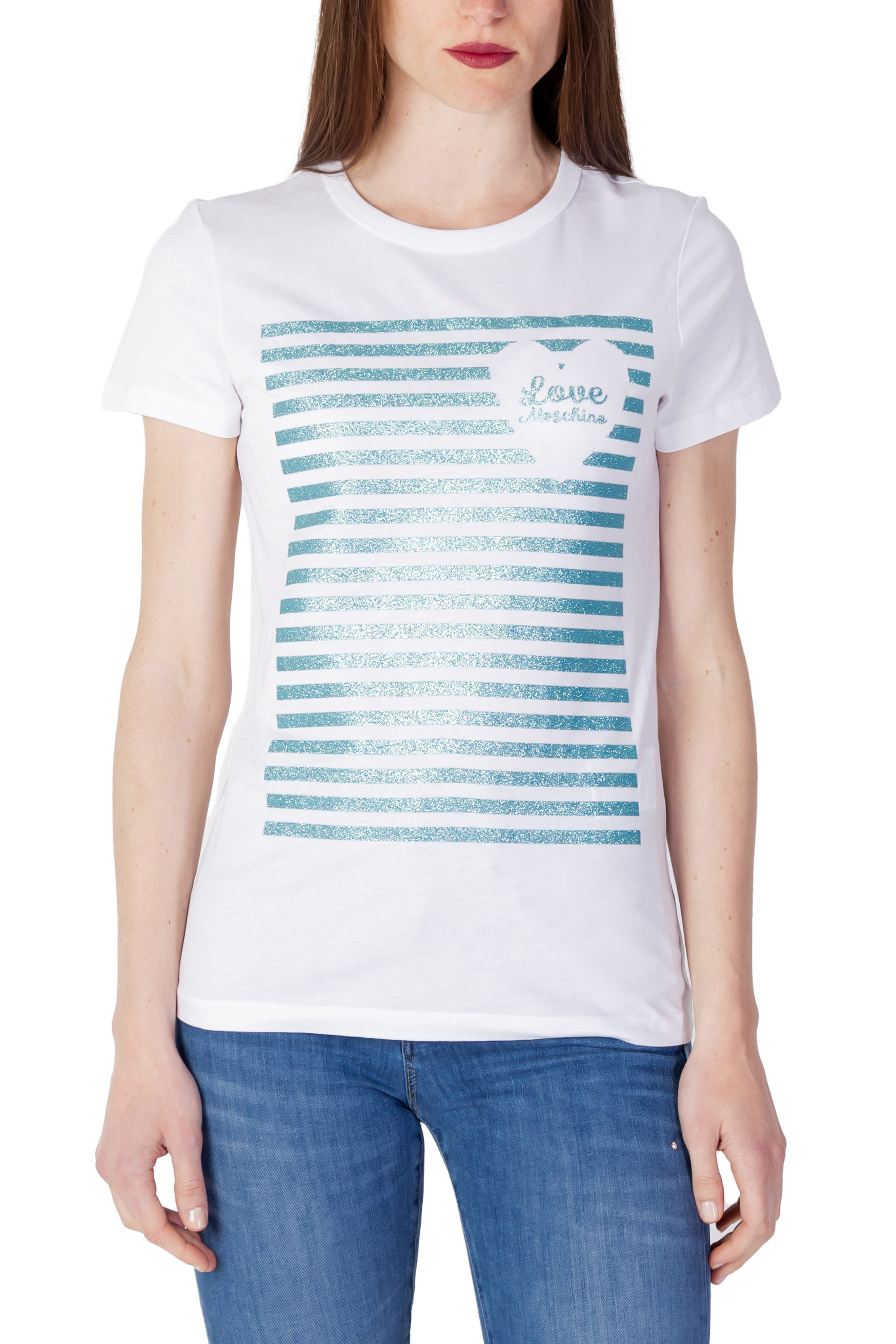 Футболка женская Love Moschino хлопковая с принтом, белый
Футболка женская Love Moschino хлопковая с принтом, белый