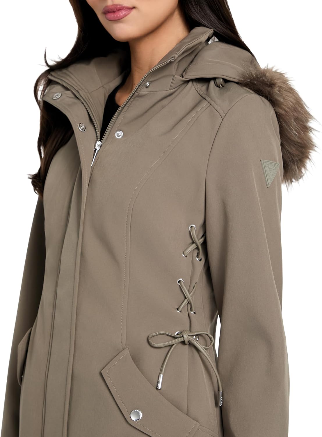 GUESS женская куртка Corinne Midlength Softshell, Cord Green
GUESS женская куртка Corinne Midlength Softshell, Cord Green