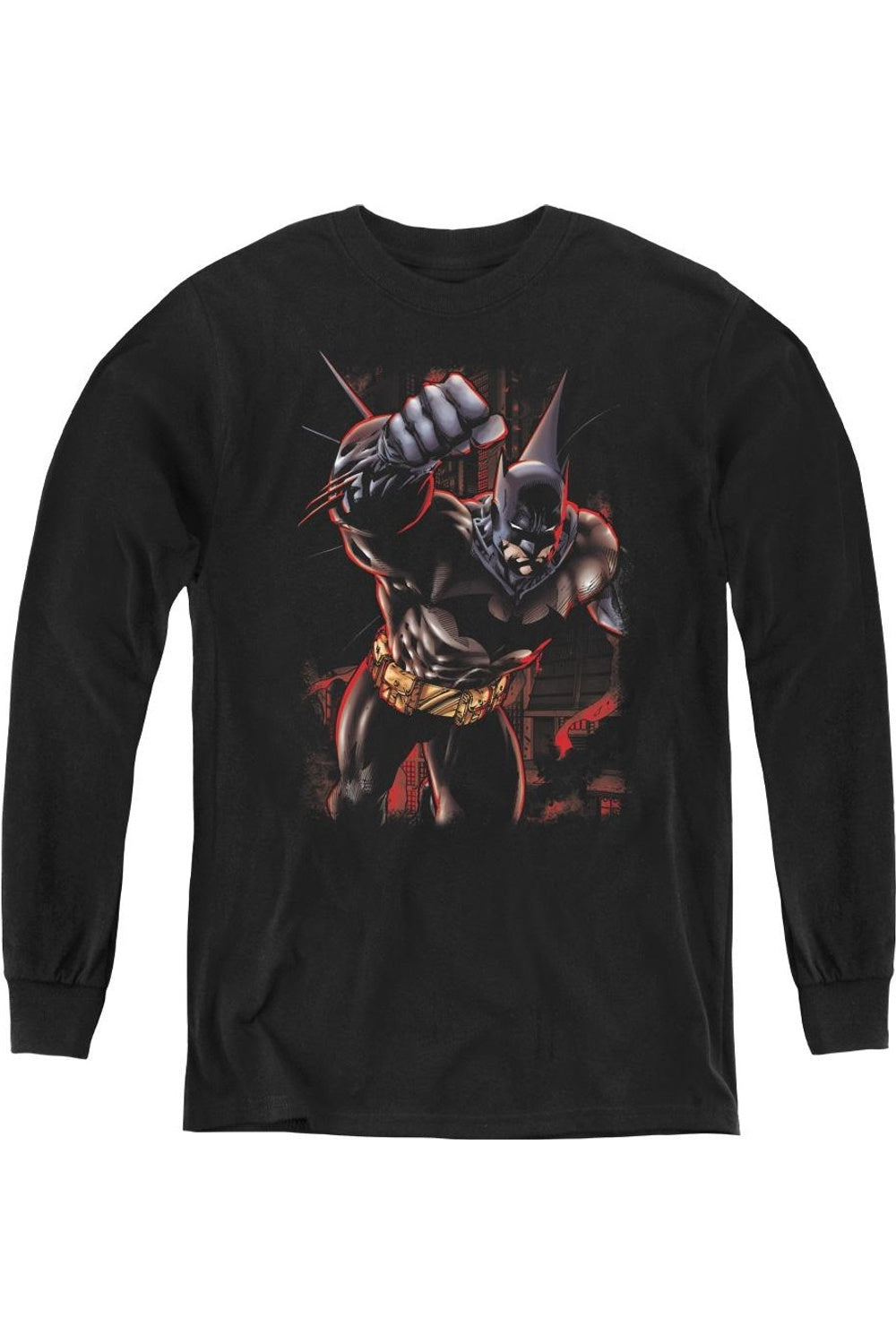 Футболка с длинным рукавом Batman Crimson Knight для детей Gildan 
Футболка с длинным рукавом Batman Crimson Knight для детей Gildan