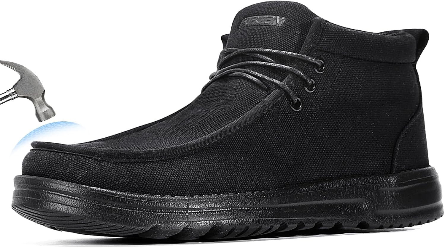 Мужские высокие ботинки с стальной носовой частью Furuian, легкие туфли из холщового материала, защитная обувь для мужчин, черный
Мужские высокие ботинки с стальной носовой частью Furuian, легкие туфли из холщового материала, защитная обувь для мужчин, черный