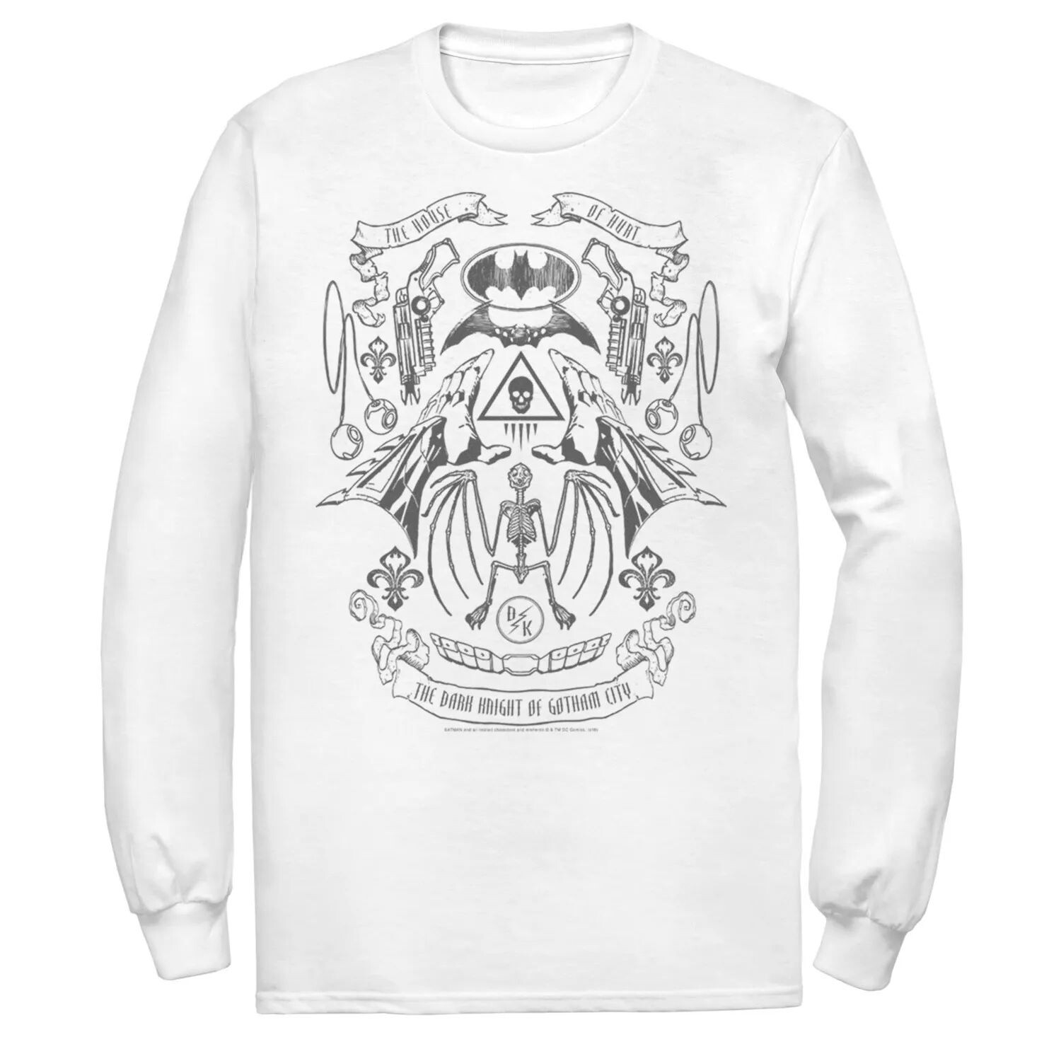 Мужская футболка с поясом Бэтмена и коллажем Line Art DC Comics
Мужская футболка с поясом Бэтмена и коллажем Line Art DC Comics