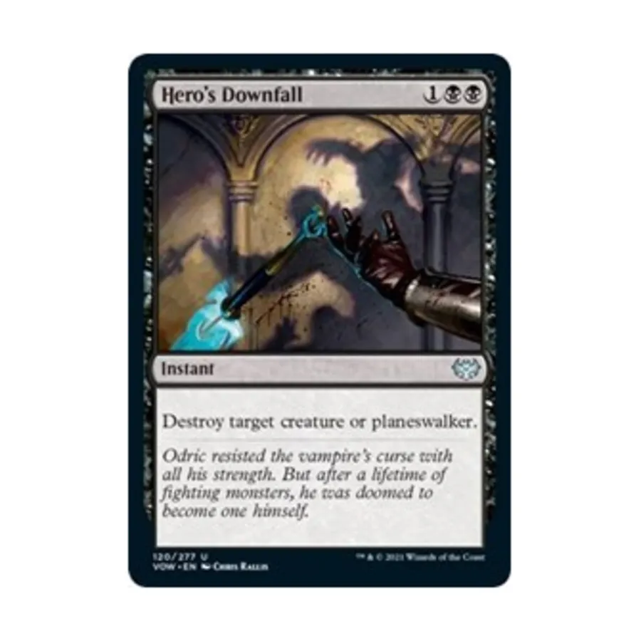 CCG Падение героя (U), MTG - Innistrad: Crimson Vow
CCG Падение героя (U), MTG - Innistrad: Crimson Vow