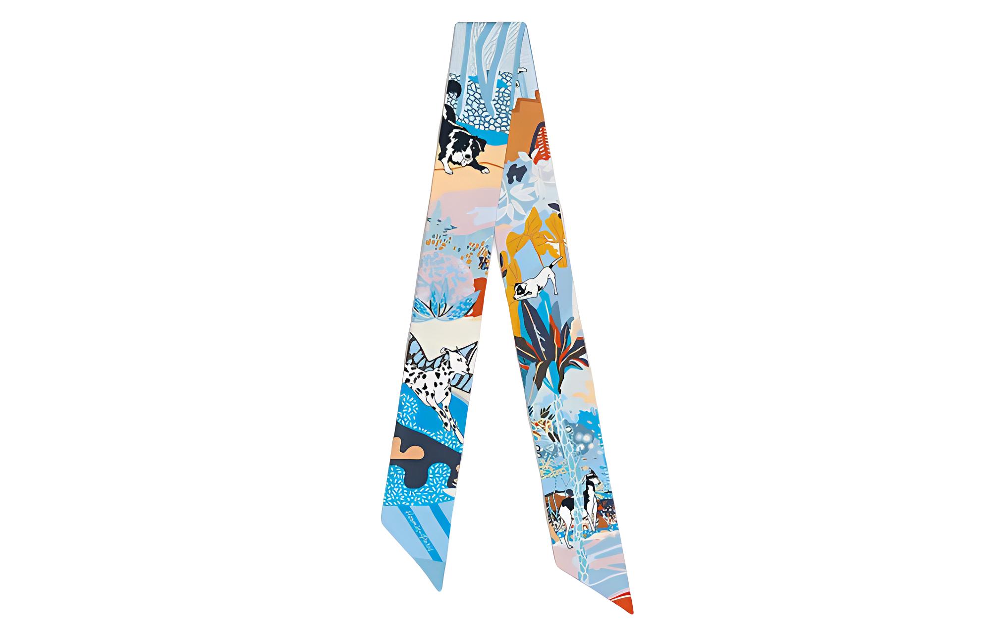 Шёлковый платок Twilly Женский Синий HERMES, Многоцветный
Шёлковый платок Twilly Женский Синий HERMES, Многоцветный