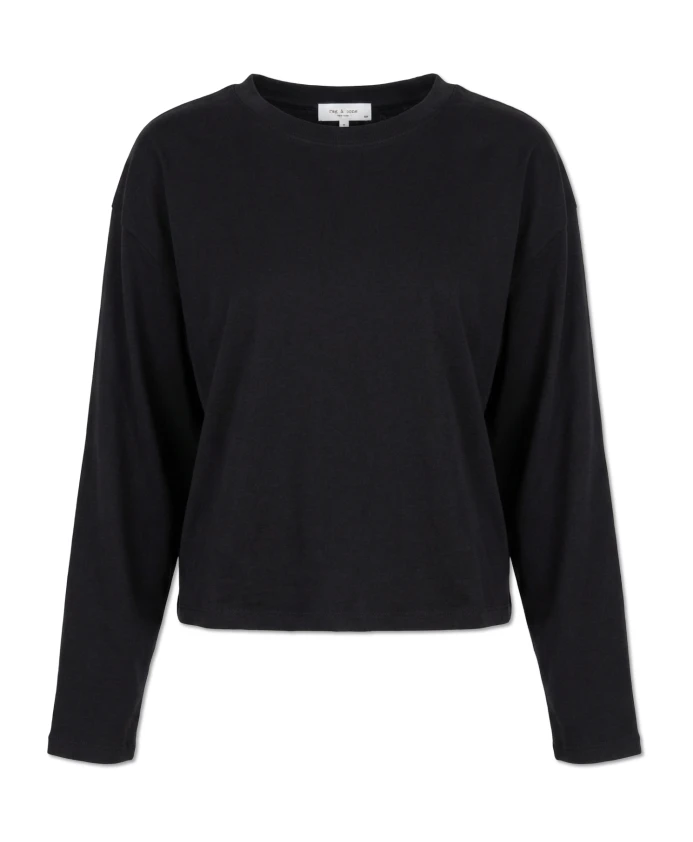 Топ с длинными рукавами Rag & Bone, черный
Топ с длинными рукавами Rag & Bone, черный