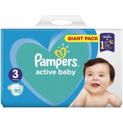 Подгузники Active Baby размер 3 90 шт 6-10 кг Pampers
Подгузники Active Baby размер 3 90 шт 6-10 кг Pampers