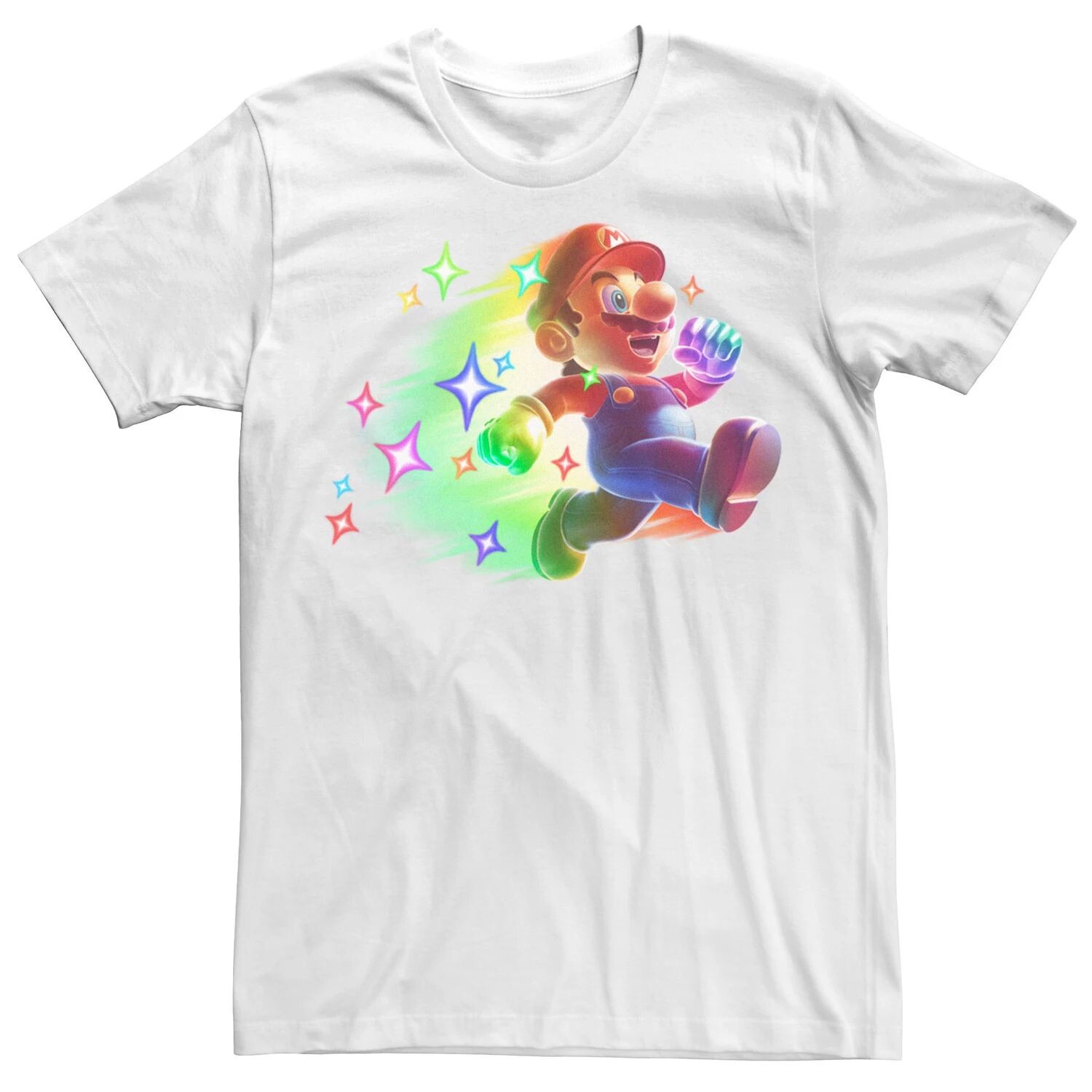 Мужская футболка с неоновым портретным рисунком Nintendo Super Mario Action Pose Licensed Character 
Мужская футболка с неоновым портретным рисунком Nintendo Super Mario Action Pose Licensed Character