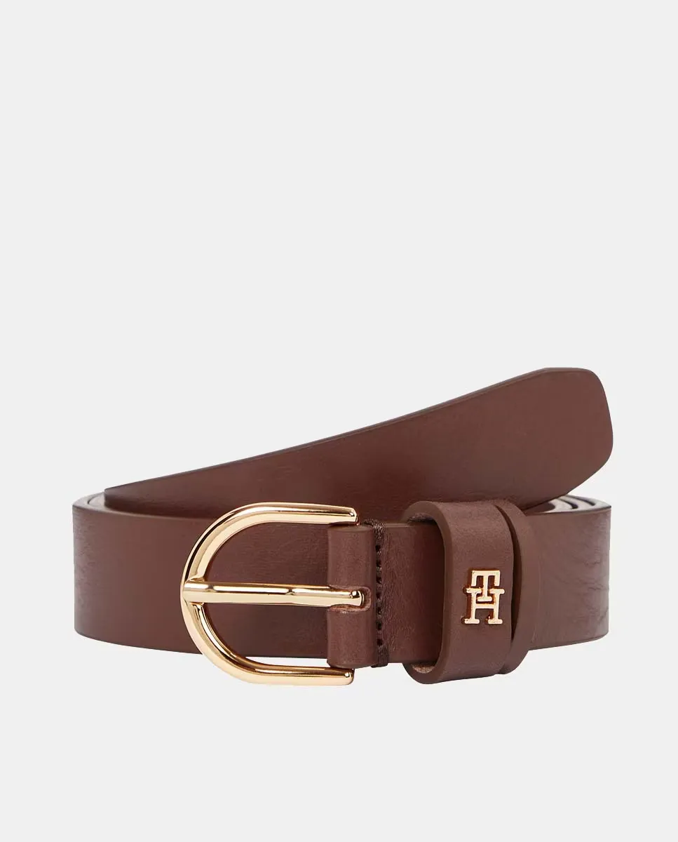 Женский кожаный ремень коричневого цвета Tommy Hilfiger, темно-коричневый
Женский кожаный ремень коричневого цвета Tommy Hilfiger, темно-коричневый