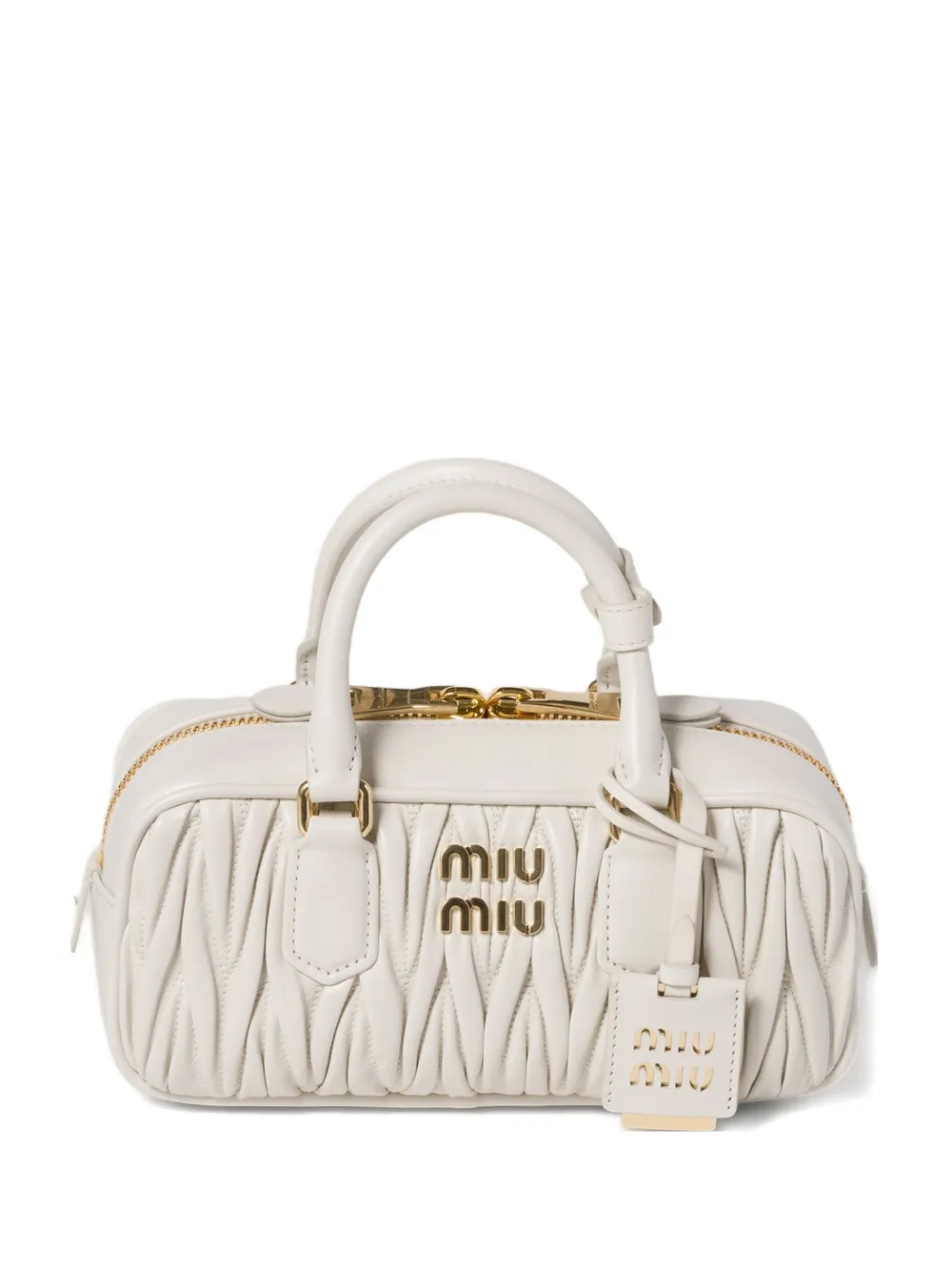 Сумка Arcadie из матовой наппированной кожи Miu Miu, белый
Сумка Arcadie из матовой наппированной кожи Miu Miu, белый
