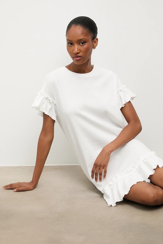 Хлопковая ночная рубашка Answear.Lab, бежевый
Хлопковая ночная рубашка Answear.Lab, бежевый