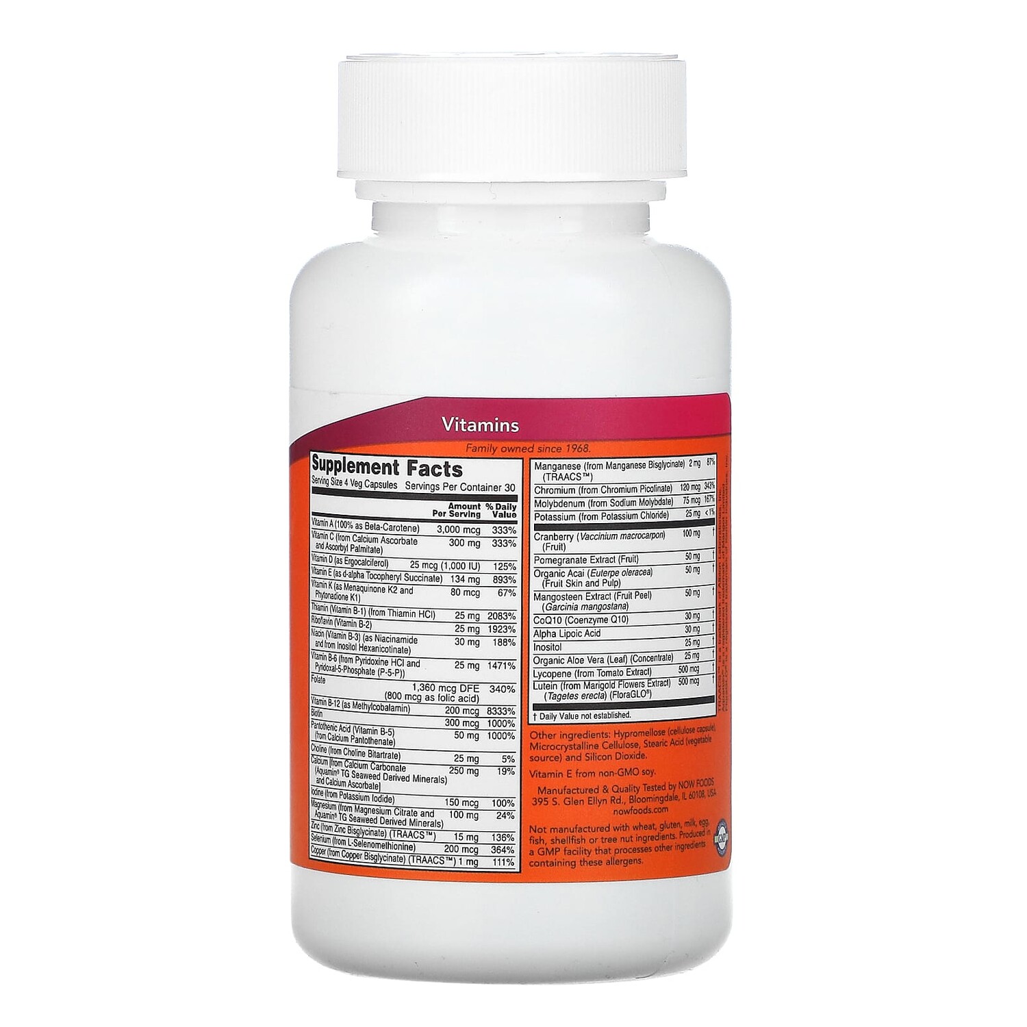 Now Foods Капсулы Eve качественные мультивитамины для женщин без железа 120 растительных капсул
Now Foods Капсулы Eve качественные мультивитамины для женщин без железа 120 растительных капсул