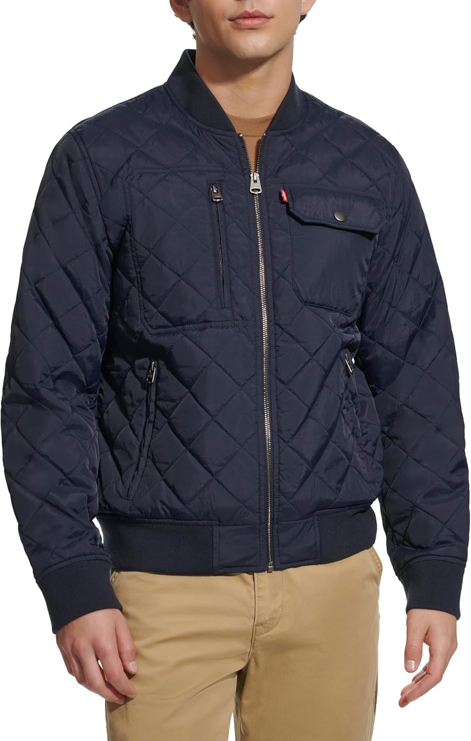 Мужская куртка-бомбер Levi's с ромбовидной стежкой, Navy Dry Touch Nylon
Мужская куртка-бомбер Levi's с ромбовидной стежкой, Navy Dry Touch Nylon