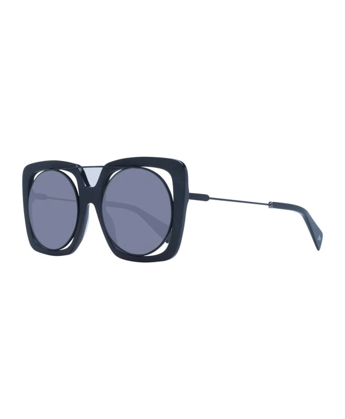 Черные круглые солнцезащитные очки с защитой от УФ-излучения Yohji Yamamoto, черный
Черные круглые солнцезащитные очки с защитой от УФ-излучения Yohji Yamamoto, черный