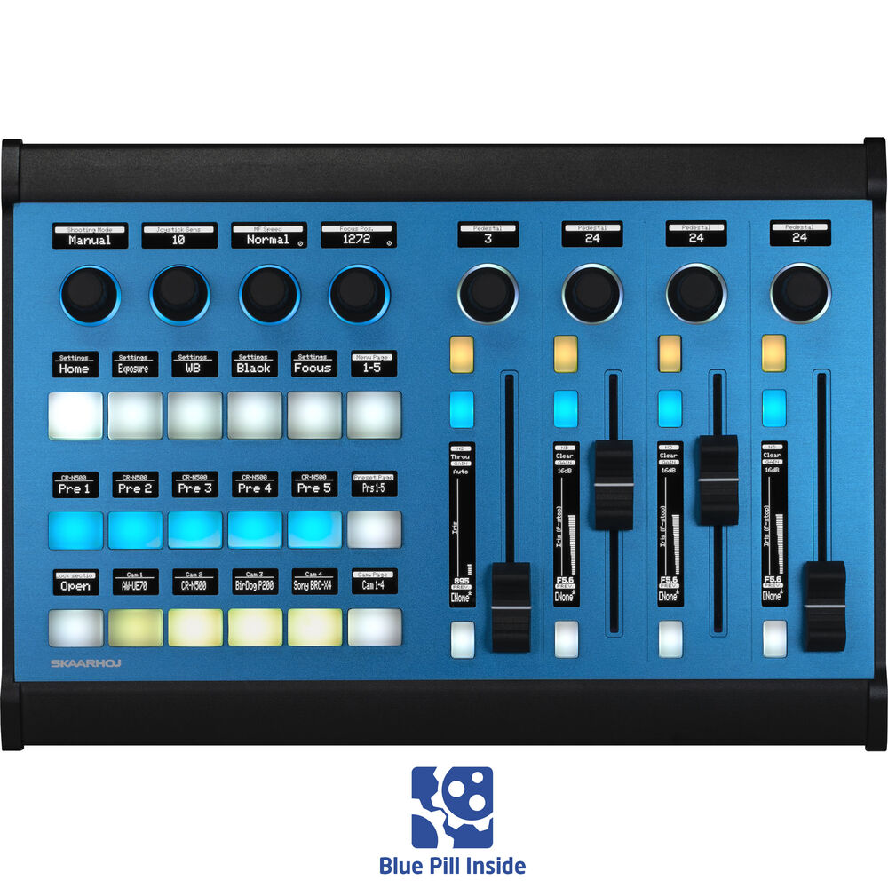 Пульт дистанционного управления SKAARHOJ Color Fly с синей таблеткой внутри
Пульт дистанционного управления SKAARHOJ Color Fly с синей таблеткой внутри