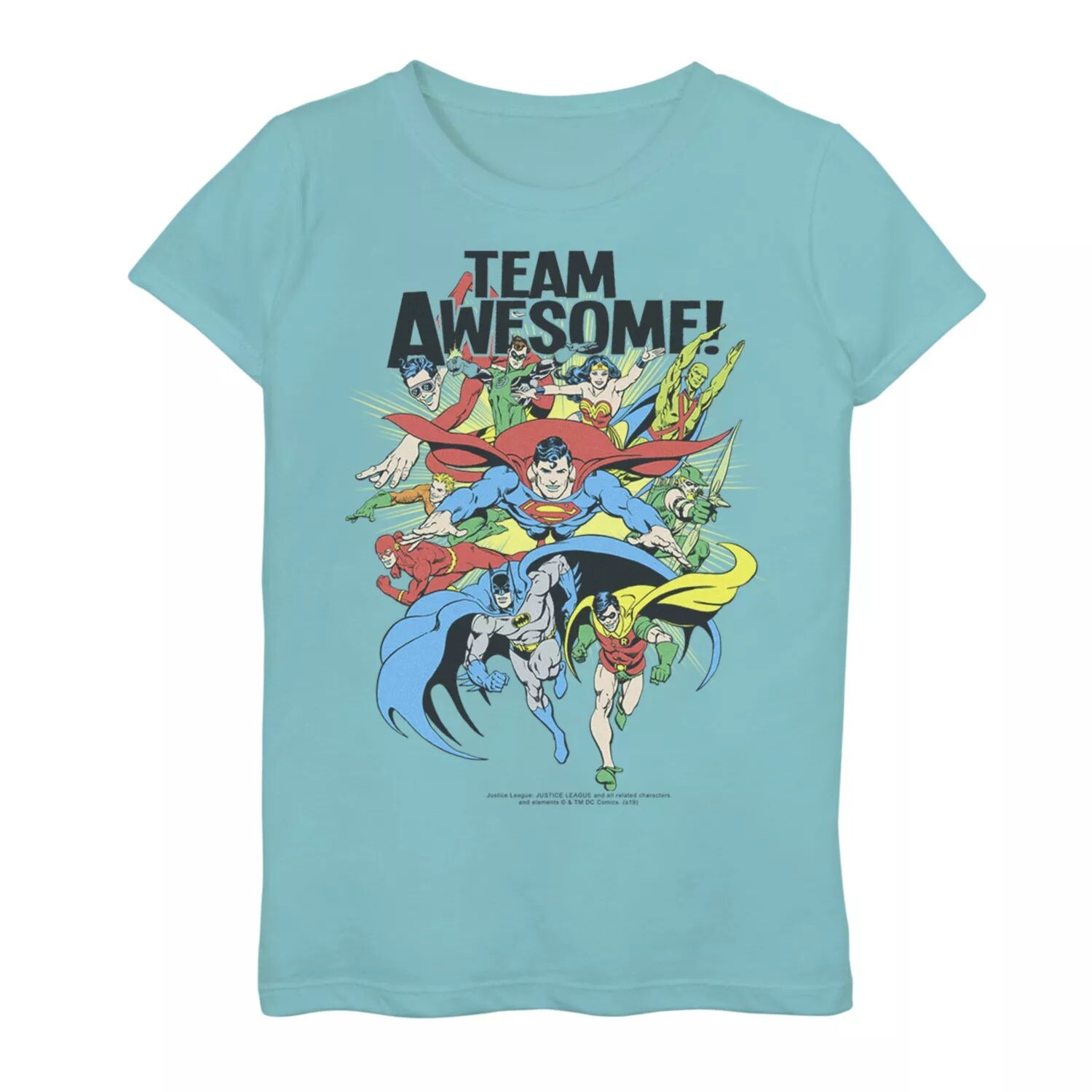 Футболка с графическим рисунком команды DC Comics League Justice League Team для девочек 7–16 лет DC Comics
Футболка с графическим рисунком команды DC Comics League Justice League Team для девочек 7–16 лет DC Comics