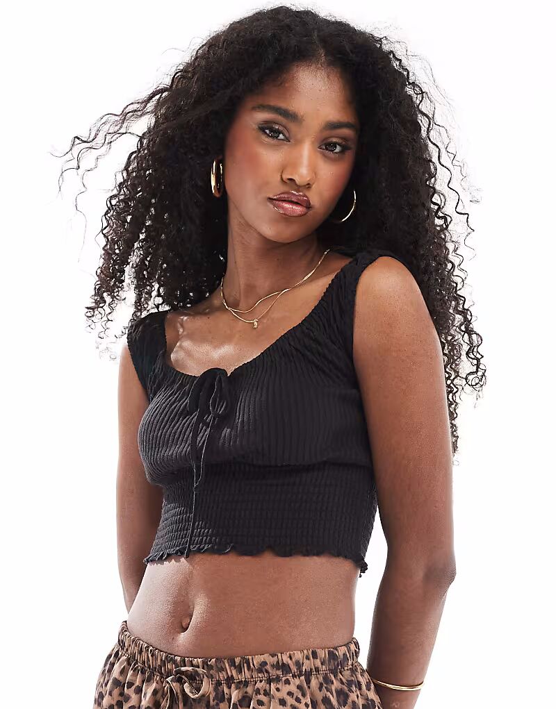 Топ Cotton On с короткими рукавами, черного цвета Cotton:On
Топ Cotton On с короткими рукавами, черного цвета Cotton:On