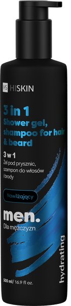 HISKIN Men 3in1 гель для душа, шампунь для волос и бороды Увлажняющий 500 мл
HISKIN Men 3in1 гель для душа, шампунь для волос и бороды Увлажняющий 500 мл