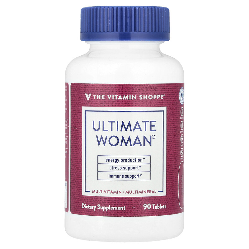 The Vitamin Shoppe, Ultimate Woman, мультивитамины и мультиминералы, 90 таблеток 
The Vitamin Shoppe, Ultimate Woman, мультивитамины и мультиминералы, 90 таблеток