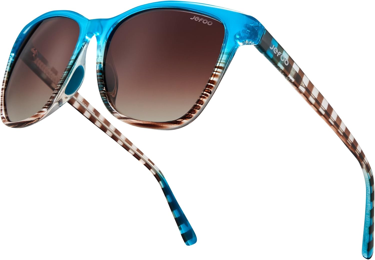 Поляризованные солнцезащитные очки Jefoo Retro для мужчин и женщин с защитой UV400, подходят для вождения, рыбалки, походов, гольфа и других видов спорта на открытом воздухе, Brown Gradient Lens / Tortoise Blue Frame
Поляризованные солнцезащитные очки Jefoo Retro для мужчин и женщин с защитой UV400, подходят для вождения, рыбалки, походов, гольфа и других видов спорта на открытом воздухе, Brown Gradient Lens / Tortoise Blue Frame