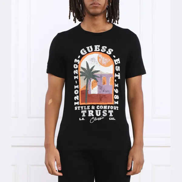 Футболка приталенного кроя Palm Window Guess, черный
Футболка приталенного кроя Palm Window Guess, черный